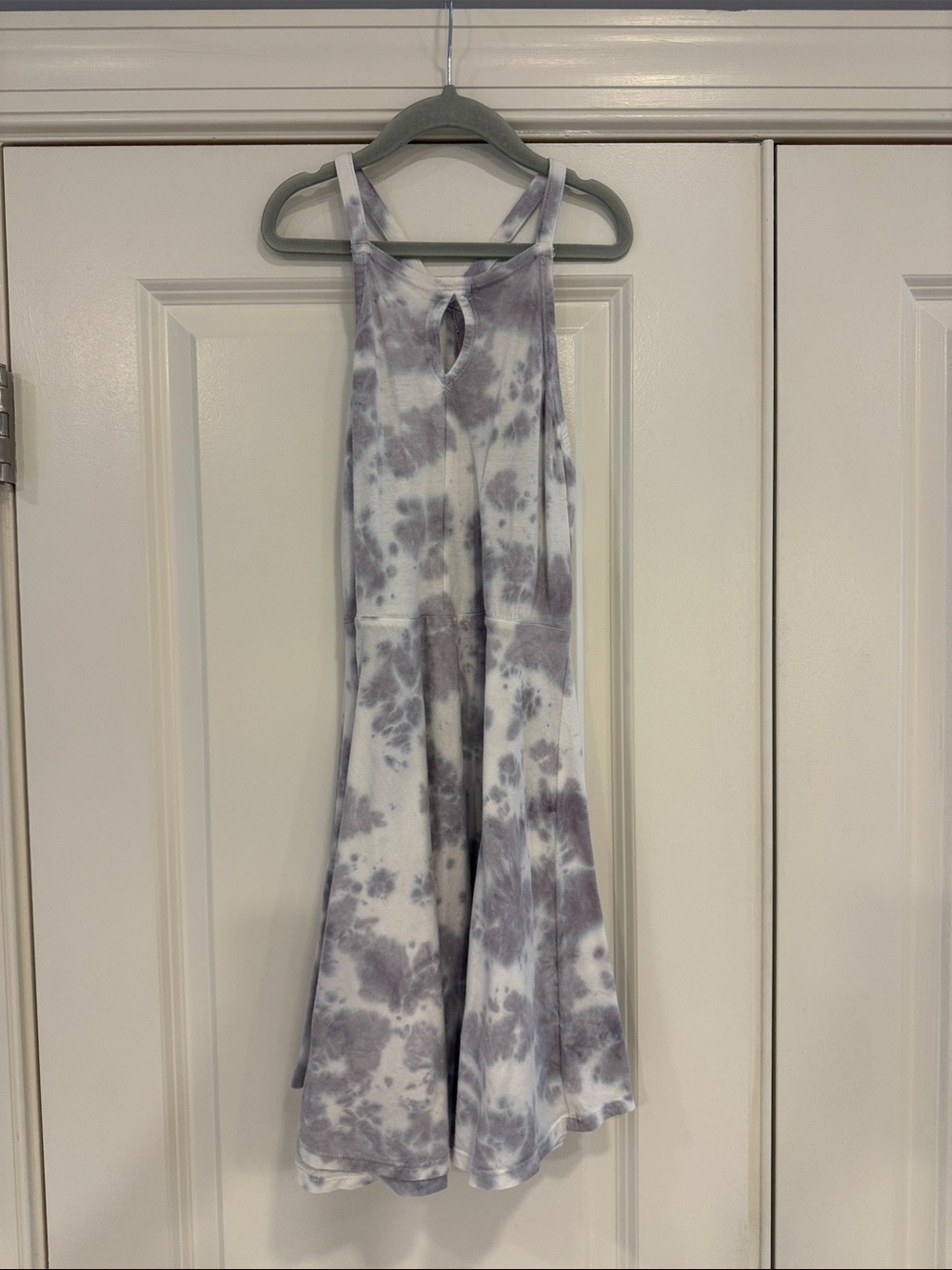 Treasure & Bond Lavender and White Tie-Dye One-Piece Dress